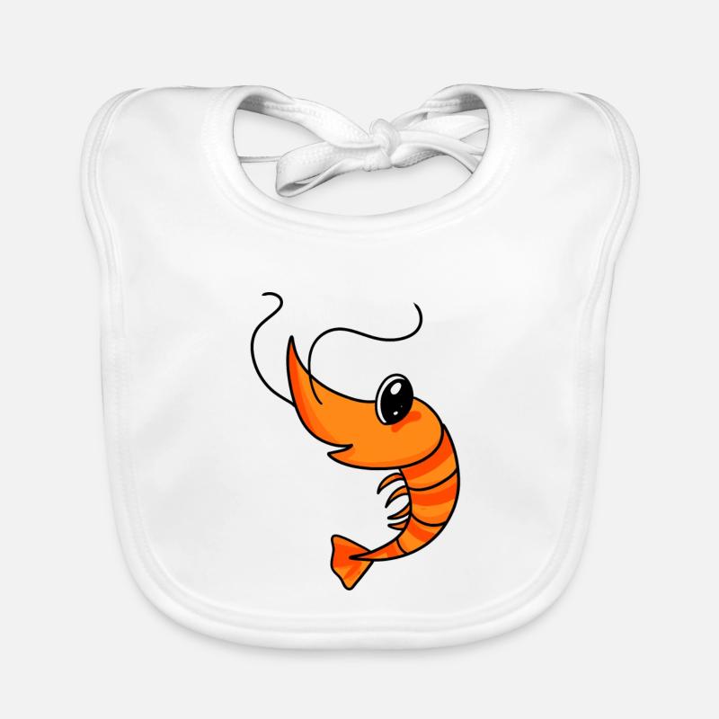 Crevettes Bavoir bio Bébé