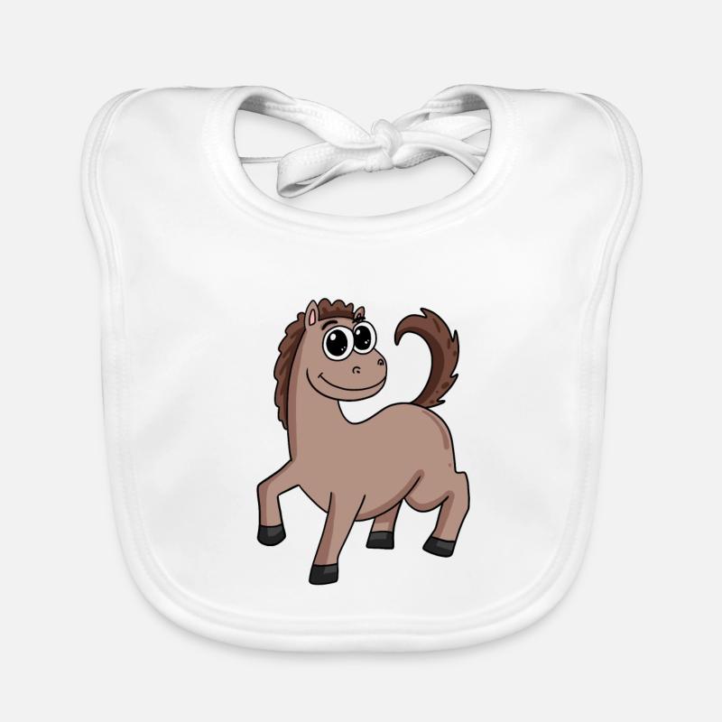Pferd Pferdebesitzer Baby Bio-Lätzchen