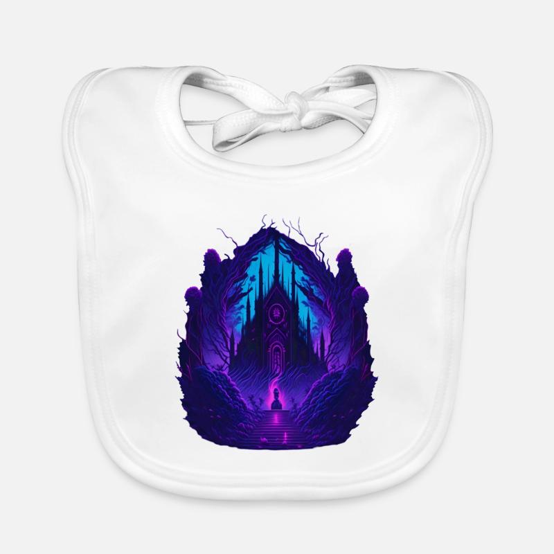 Neon Gothic Church Gothic Architecture Organic Baby Bibs