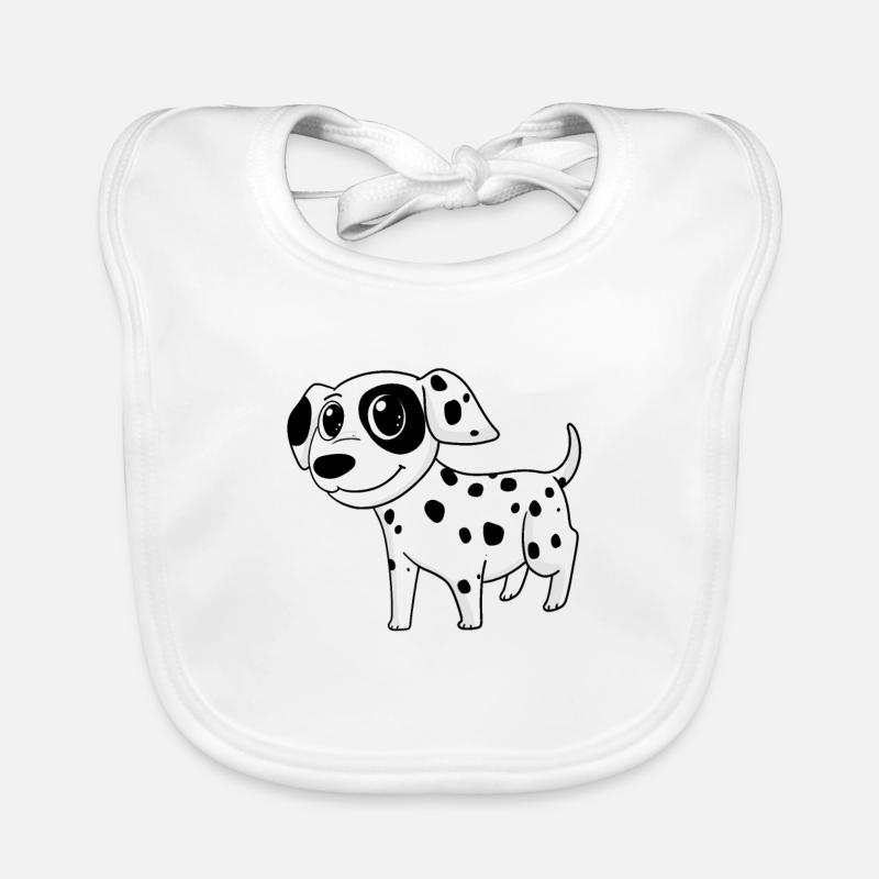 Chiens de race de chien dalmate Bavoir bio Bébé