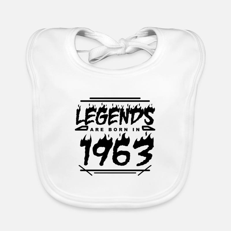 1963 - Born 1963 - Built in 1963 Organic Baby Bibs