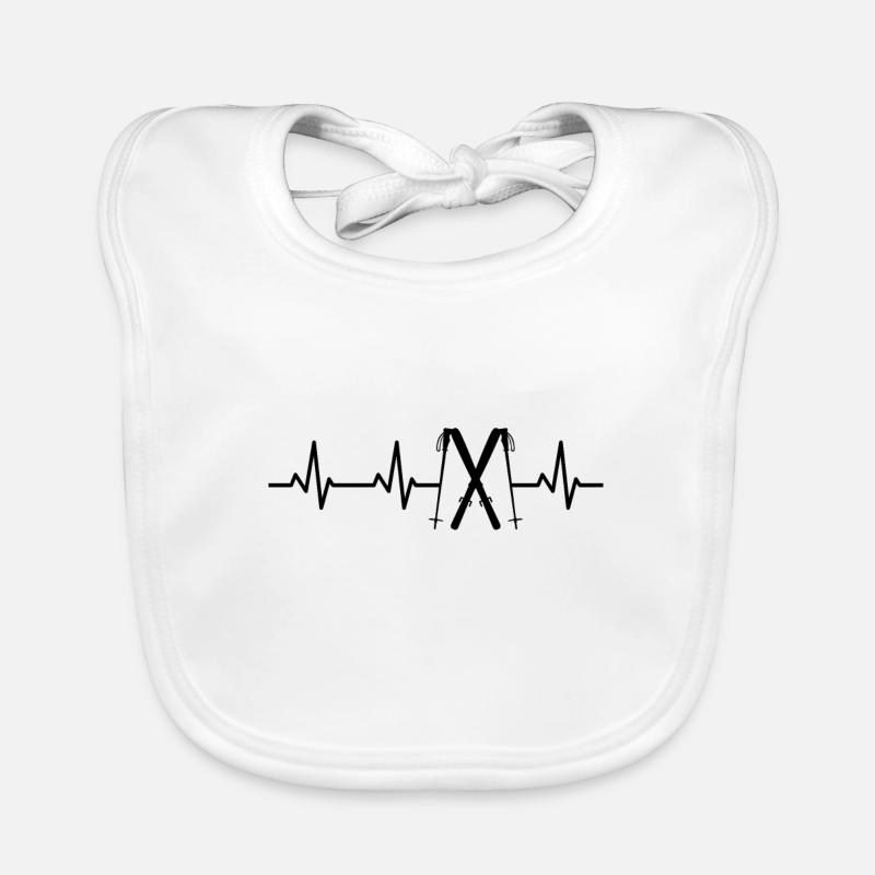 ECG de pouls de ski Bavoir bio Bébé