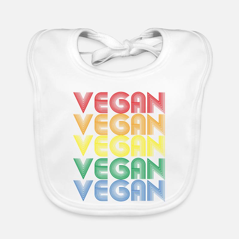Déclaration Rainbow VEGAN Bavoir bio Bébé