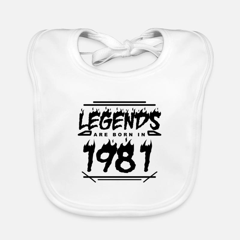 Legend 1981 - Born 1981 - Construit en 1981 Bavoir bio Bébé