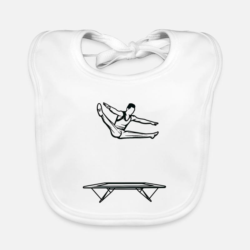 Petit sauteur sur trampoline Bavoir bio Bébé