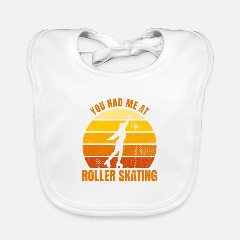Roller skating Organic Baby Bibs