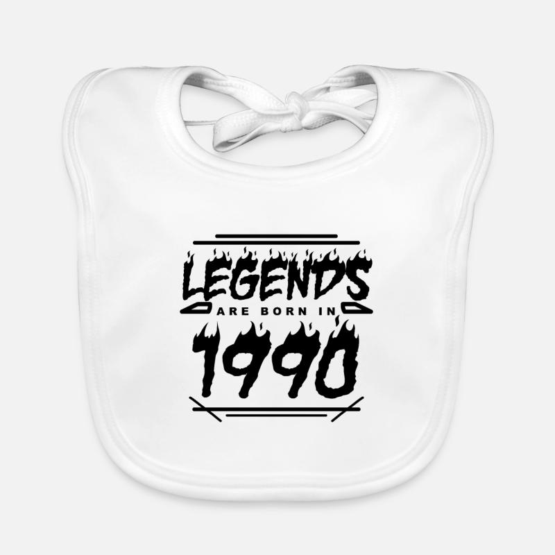 Legend 1990 - Born 1990 - Built in 1990 Organic Baby Bibs