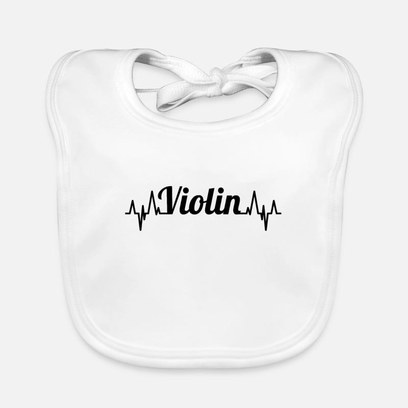 Violon Heartline Bavoir bio Bébé
