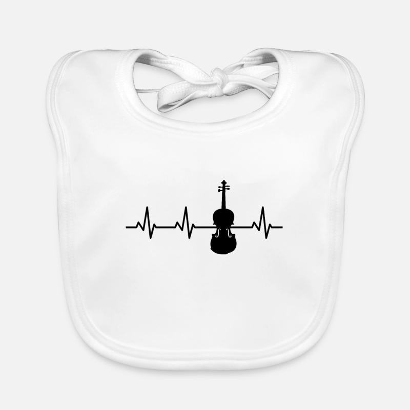 Violin Pulse Organic Baby Bibs