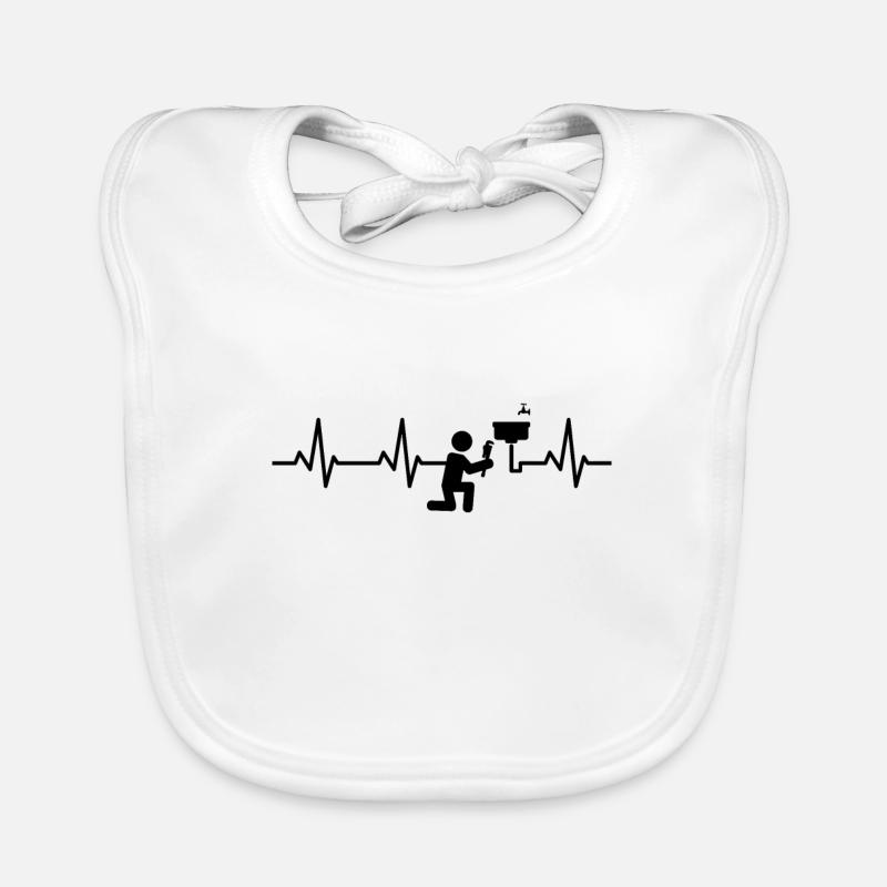 Palpitations cardiaques de plombier Bavoir bio Bébé