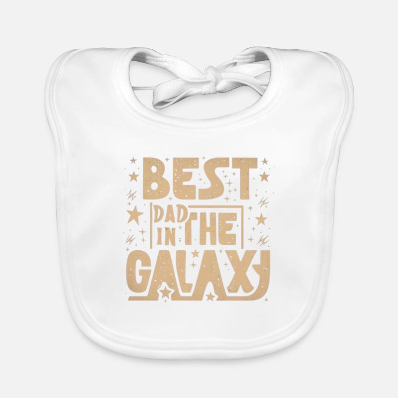 Bester Papa Galaxy Baby Bio-Lätzchen