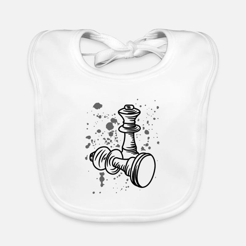 Chessman Organic Baby Bibs