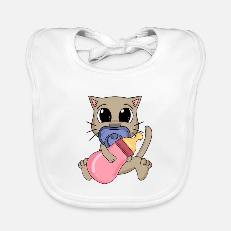 Motif de bébé chat Bavoir bio Bébé