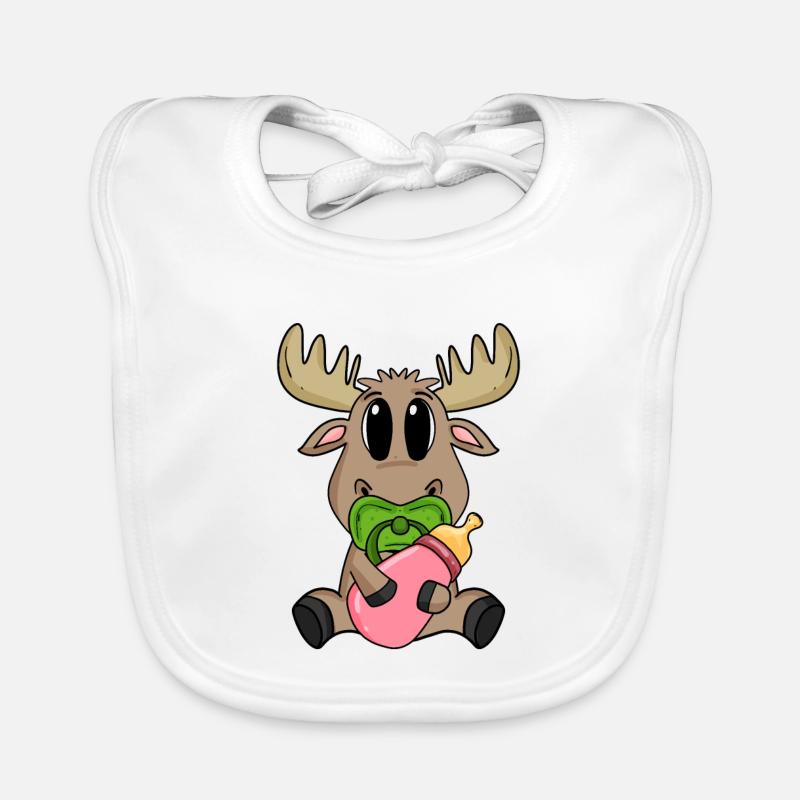 Motif de bébé orignal Bavoir bio Bébé