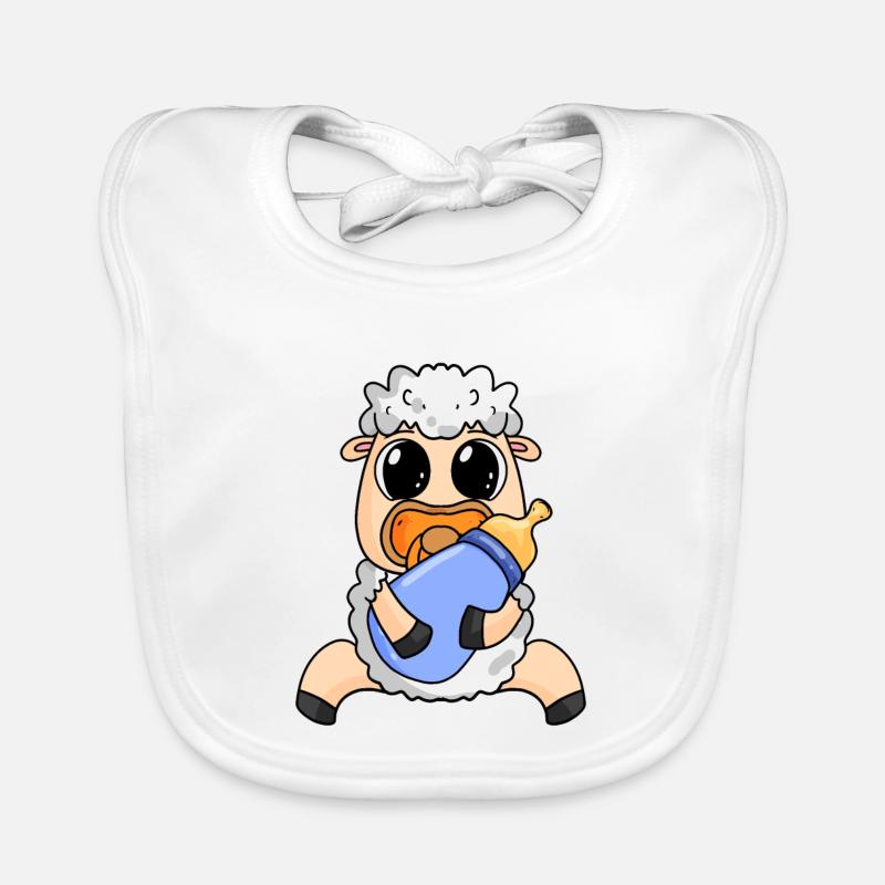 Motif de bébé mouton Bavoir bio Bébé