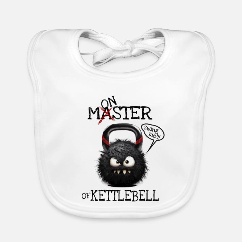 Maître du kettlebell ou monstre du kettlebell ? Bavoir bio Bébé