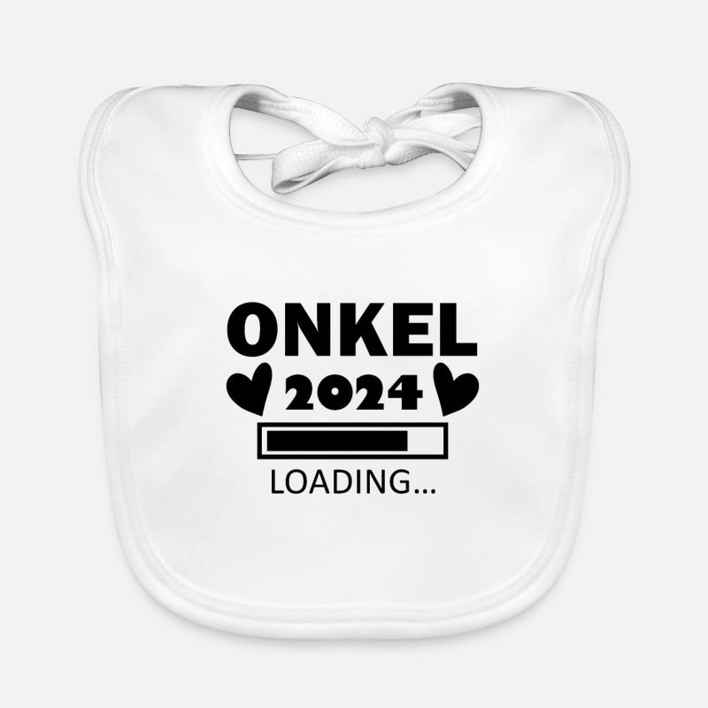 Onkel 2024 - Onkel werden Baby Bio-Lätzchen