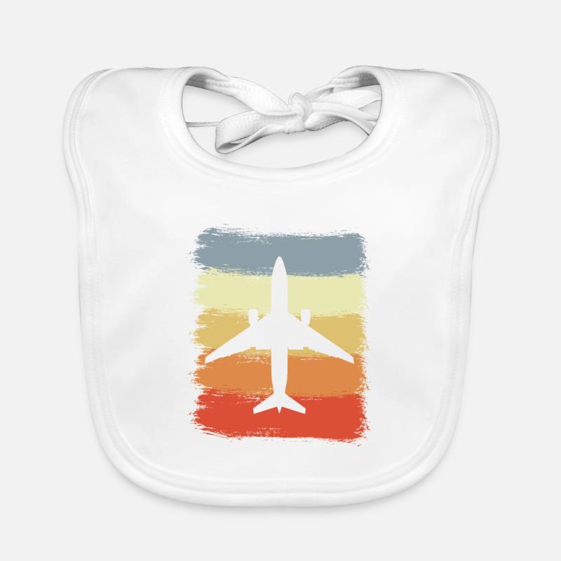 Avions d’époque Bavoir bio Bébé