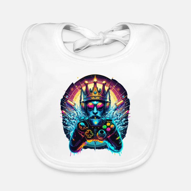 Gaming Throne – Game King Organic Baby Bibs