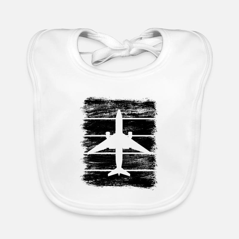 Avions Bavoir bio Bébé