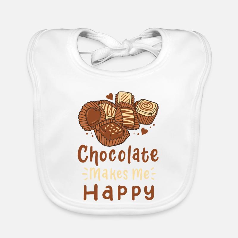 Schokolade Pralinen Baby Bio-Lätzchen