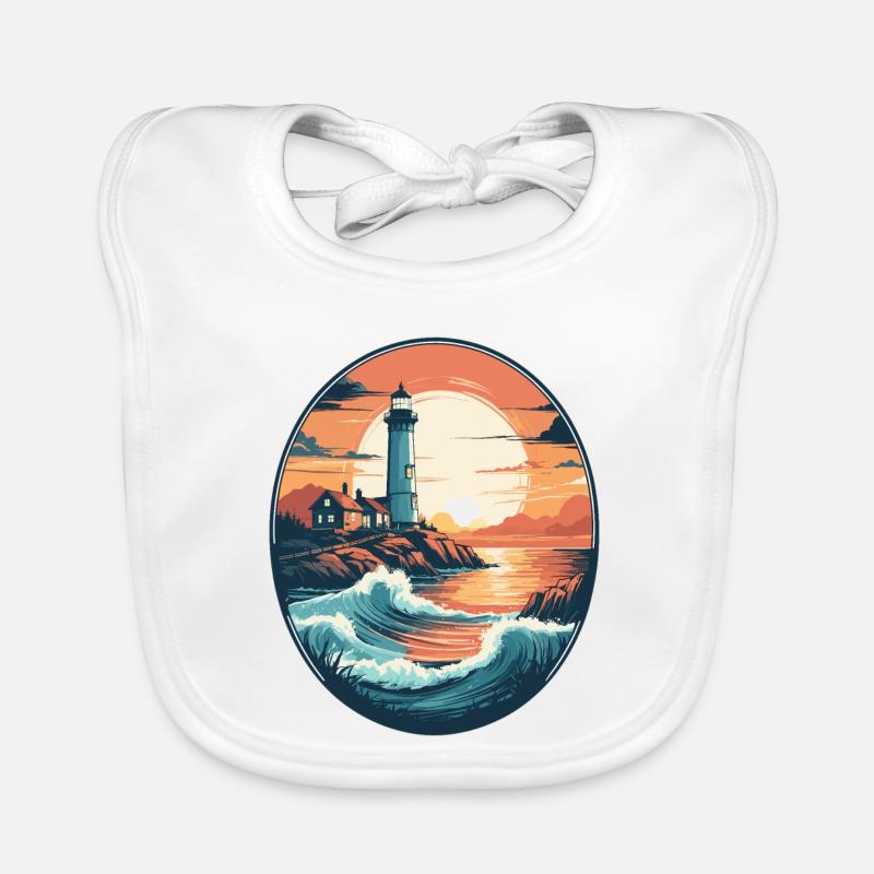 Phare côtier Bavoir bio Bébé