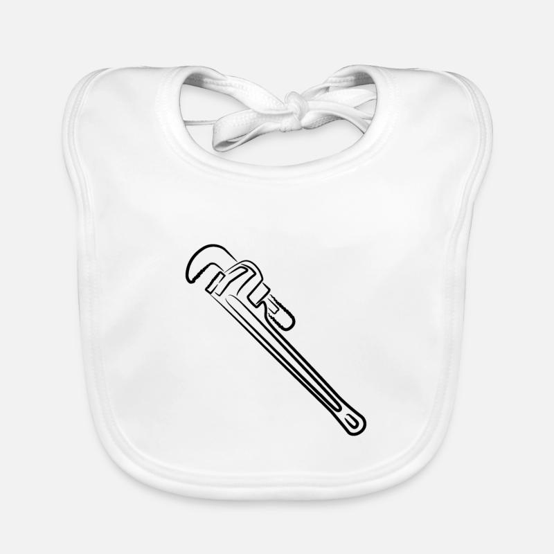 Clé à pipe Bavoir bio Bébé