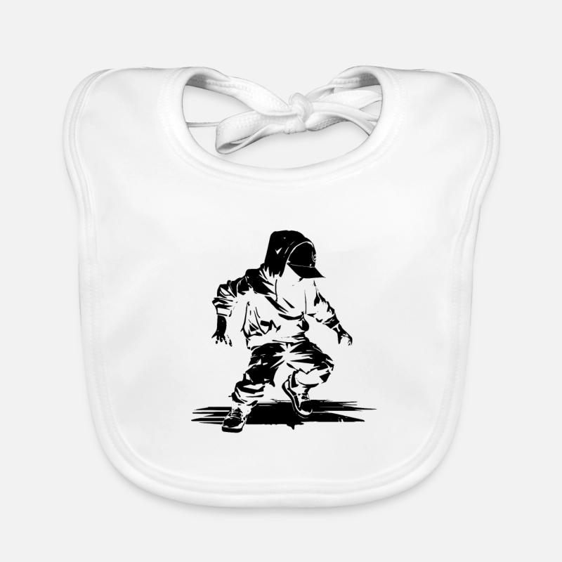 Illustration de danseuse de breakdance Bavoir bio Bébé