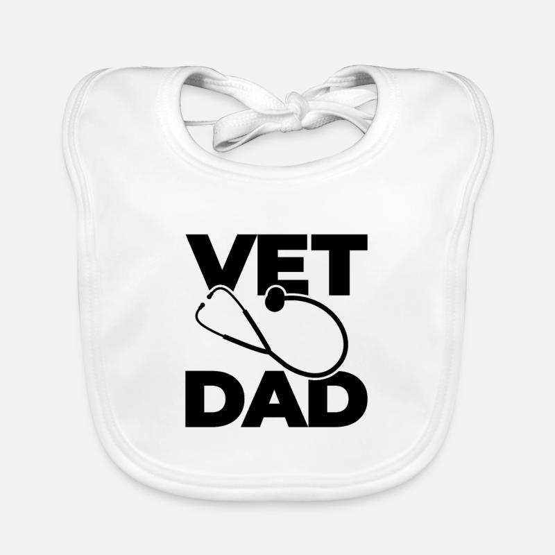 Veterinarian Father Organic Baby Bibs