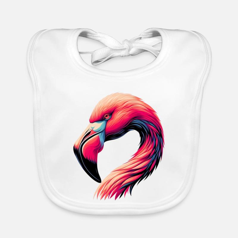 Flamant Bavoir bio Bébé