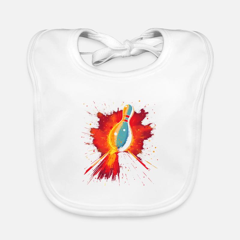Bowling Retrowave Bavoir bio Bébé
