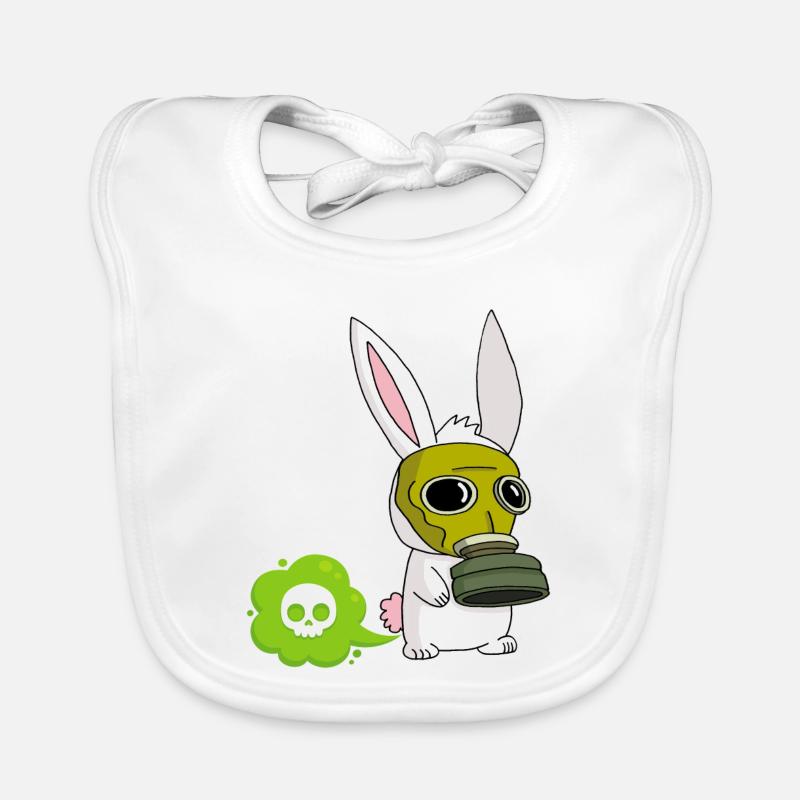 Lapin mignon qui pète Bavoir bio Bébé