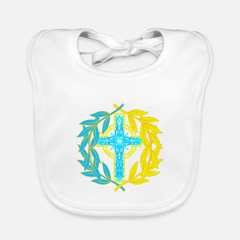 Croix Croix Crucifix Bavoir bio Bébé