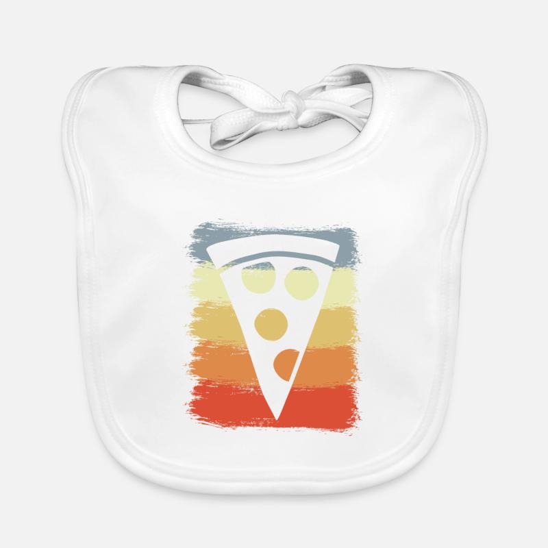 Vintage Pizza Bavoir bio Bébé