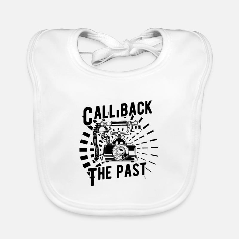 Old-fashioned telephone Organic Baby Bibs