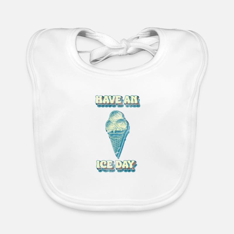 Eiscreme-Design mit Festtagslook Organic Baby Bibs