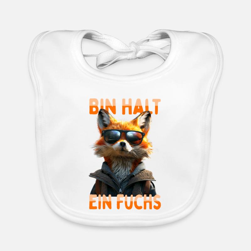 Fuchs Spruch Bin Halt Ein Fuchs Schlaue Füchse Baby Bio-Lätzchen