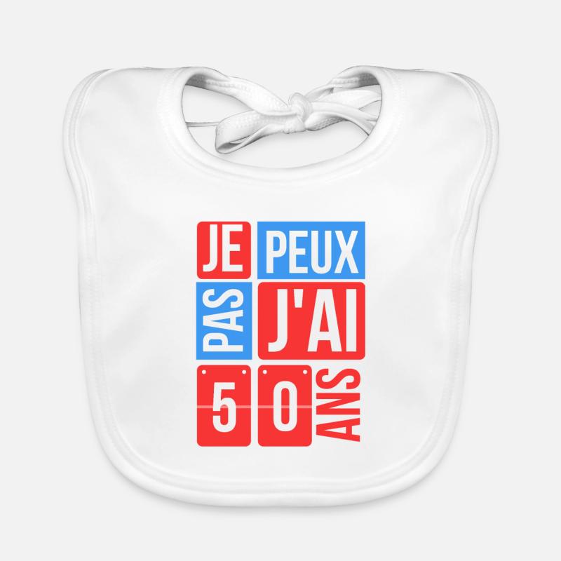 je peux pas j'ai 50 ans Bavoir bio Bébé