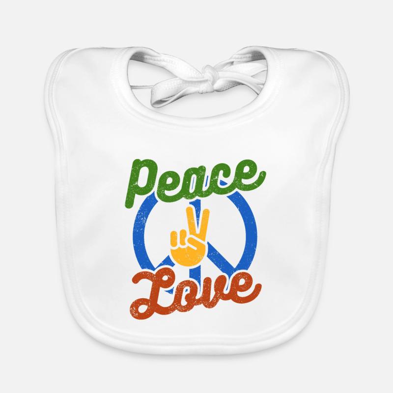 Peace Love Organic Baby Bibs