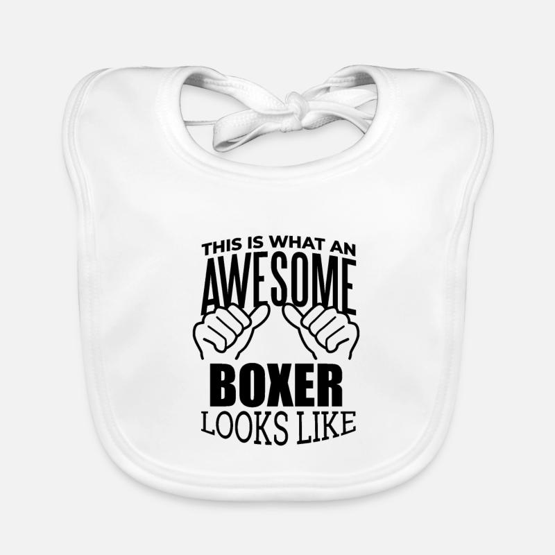 Boxeur Bavoir bio Bébé