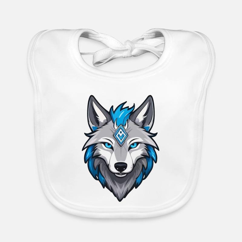 Runes de loup Vikings Bavoir bio Bébé