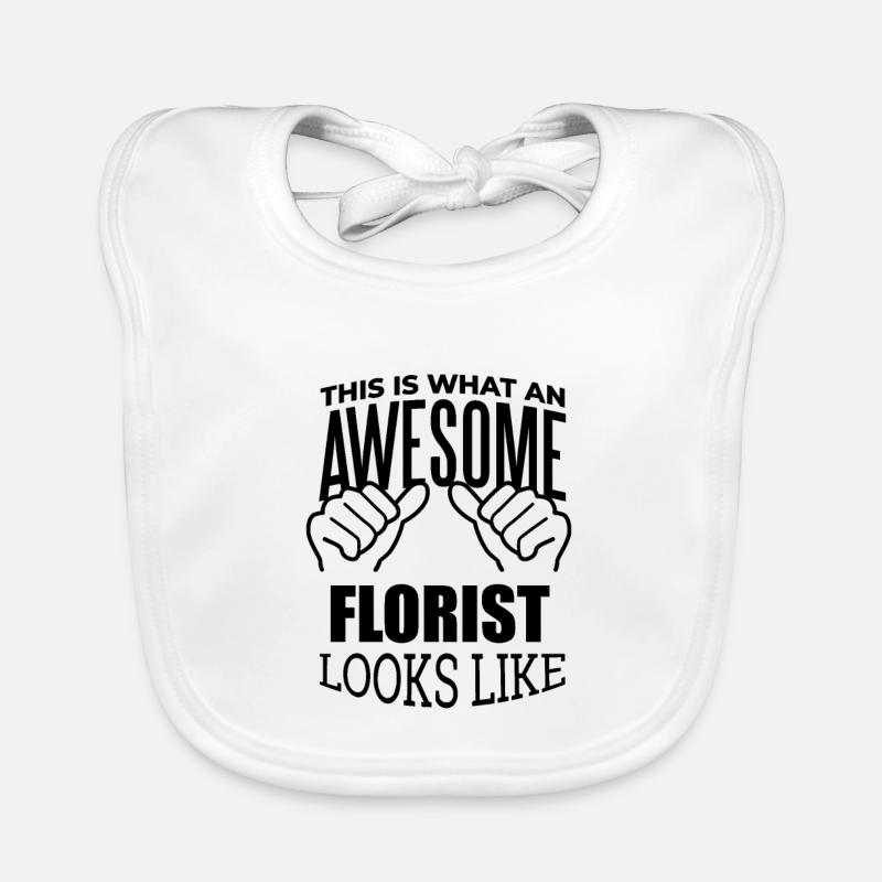 fleuriste Bavoir bio Bébé