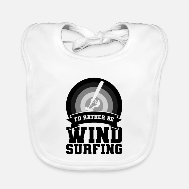 I'd rather go windsurfing Organic Baby Bibs