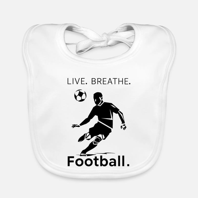 Fußballkunst mit inspirierender Botschaft Baby Bio-Lätzchen