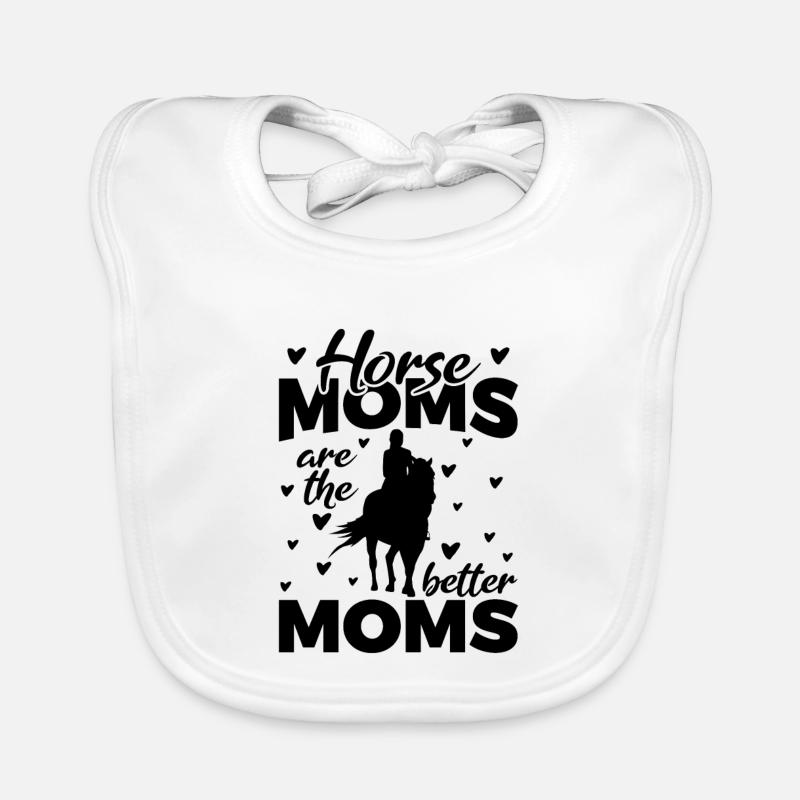 Pferde Mama Baby Bio-Lätzchen