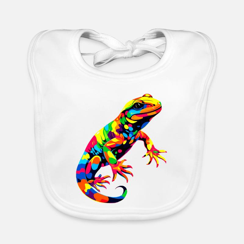 Salamanders, newts, tailed amphibians, fire salamanders Organic Baby Bibs