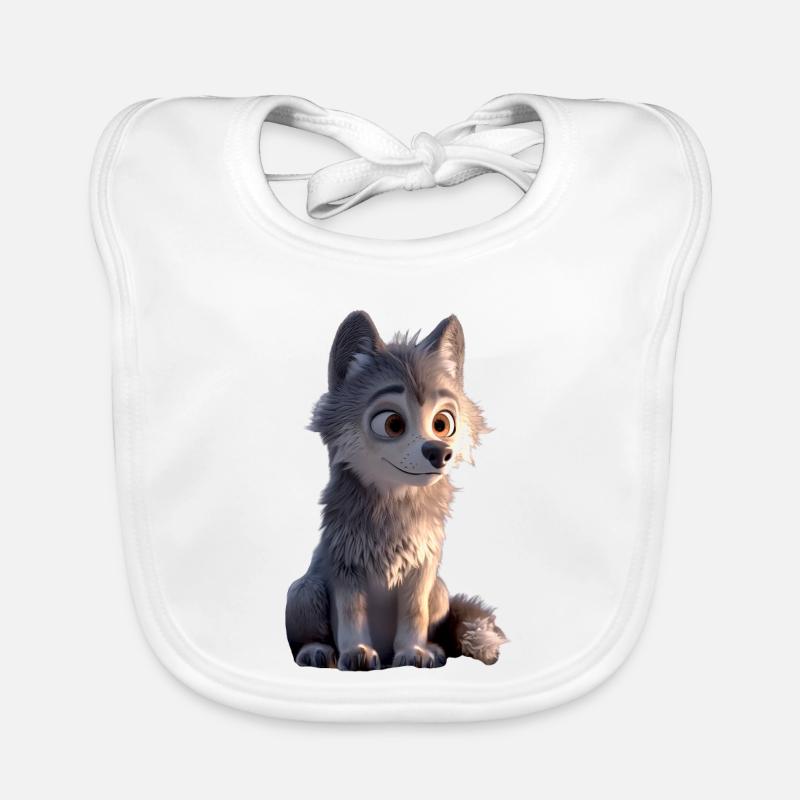 Wolf Motif Wolves Wolf Pack Wolfhound Cute Wolf Organic Baby Bibs