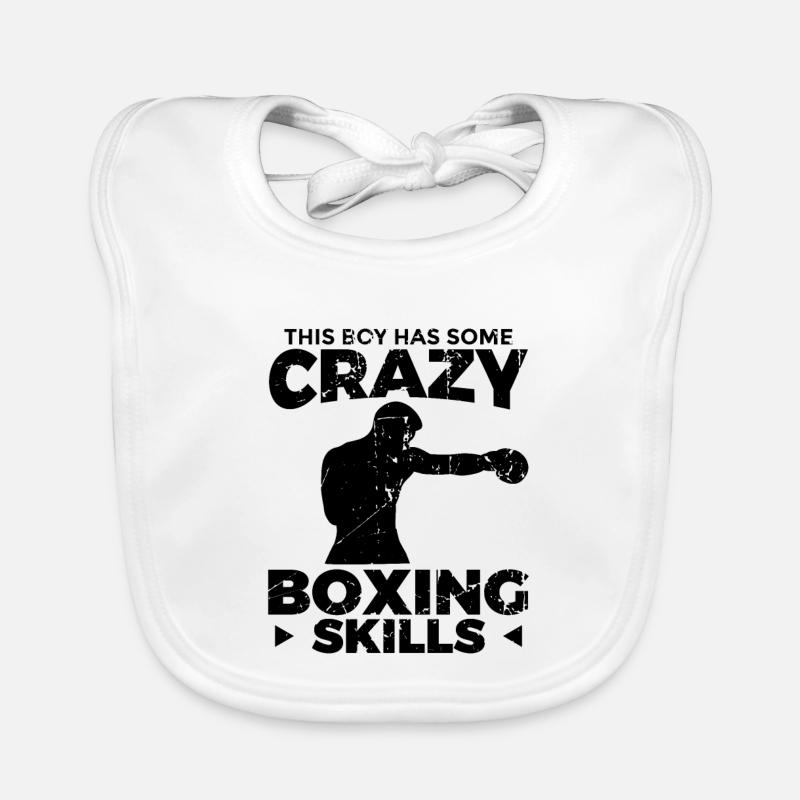 Boxer Junge Baby Bio-Lätzchen