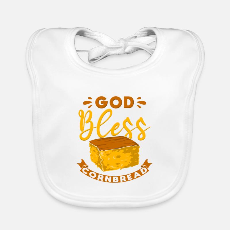 God Bless Cornbread Organic Baby Bibs