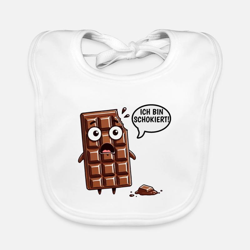 I'm Schokiert Funny German Chocolate Organic Baby Bibs